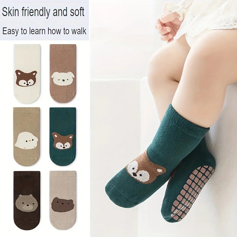 6 пар осенних и зимних носков  – обзор и цена Unisex Baby Socks Non Slip