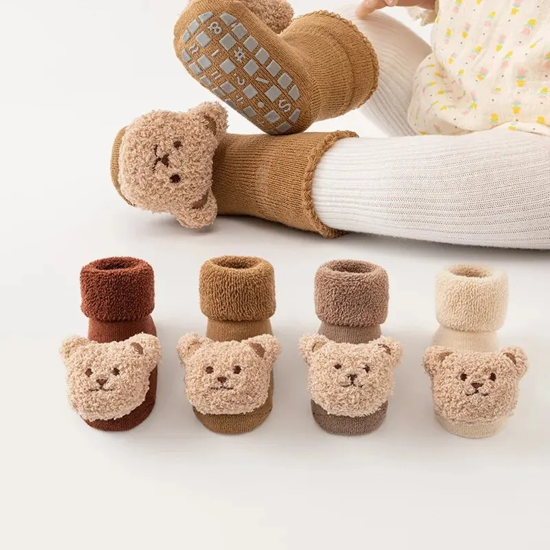 Осенне-зимняя модная простая и – обзор и цена Unisex Baby Socks Non Slip